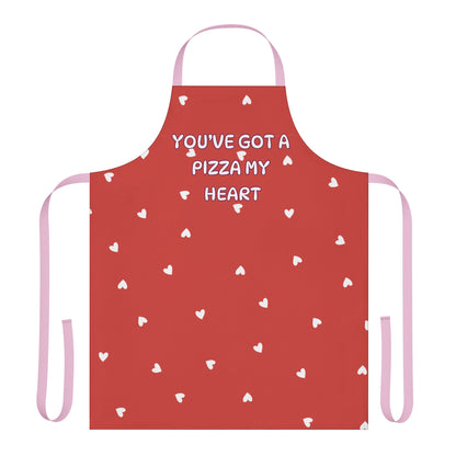 You’ve Got A Pizza Of My Heart Valentines Apron, 5-Color Straps