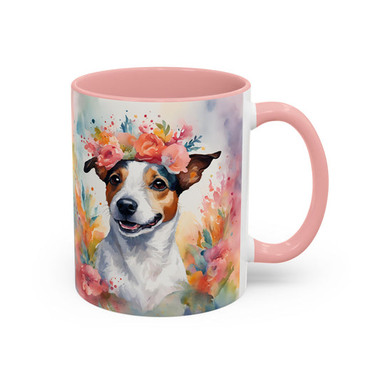 Jack Russell 02 Accent Coffee Mug - Dog Lover Gift