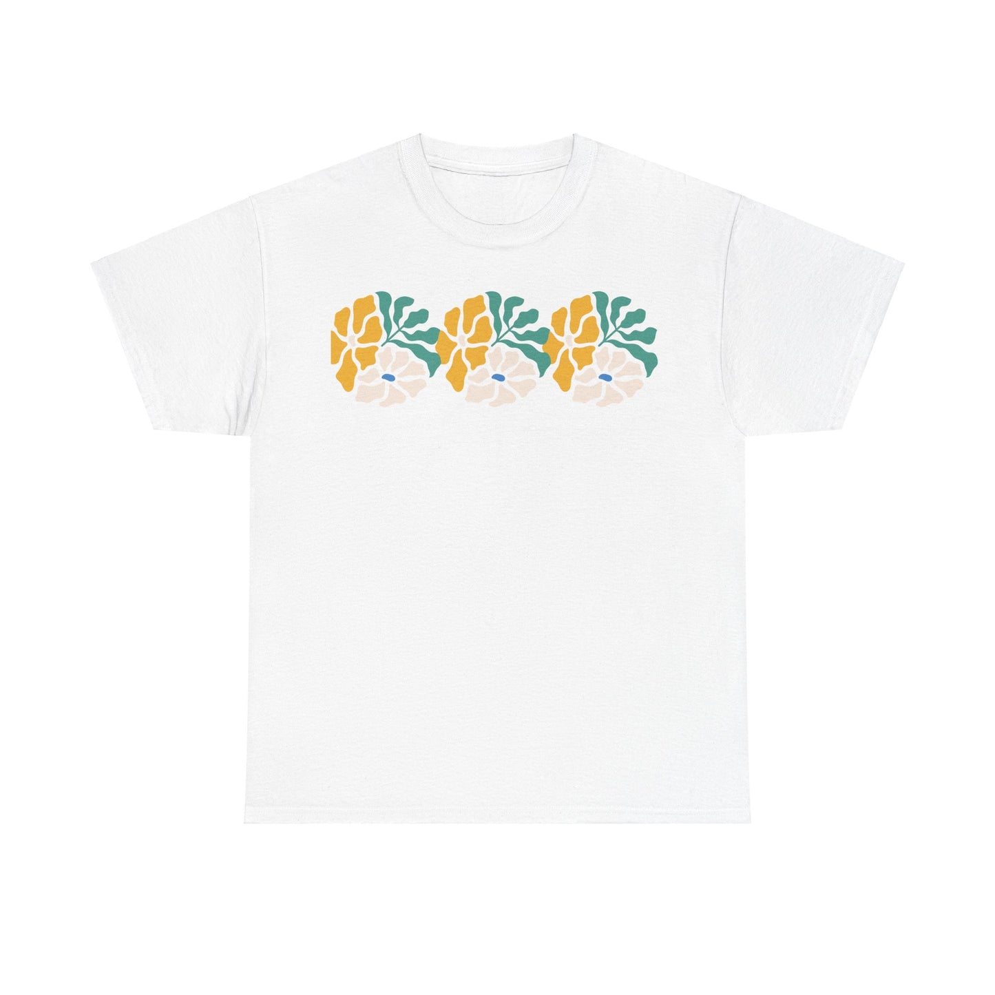 More Abstract Flowers 17 Unisex Heavy Cotton Tee