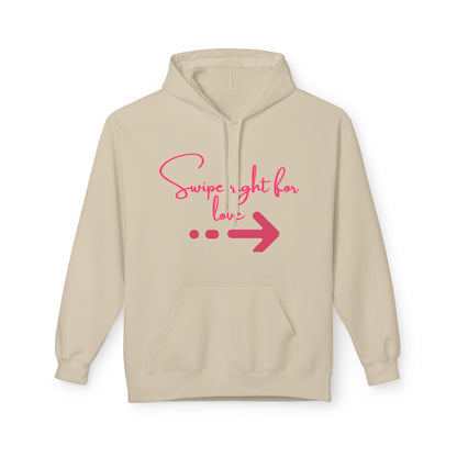Swipe Right For Love Unisex Valentines Hoodie