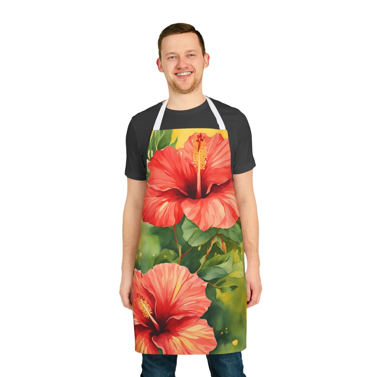 Hibiscus 01 Apron 5-Color Straps