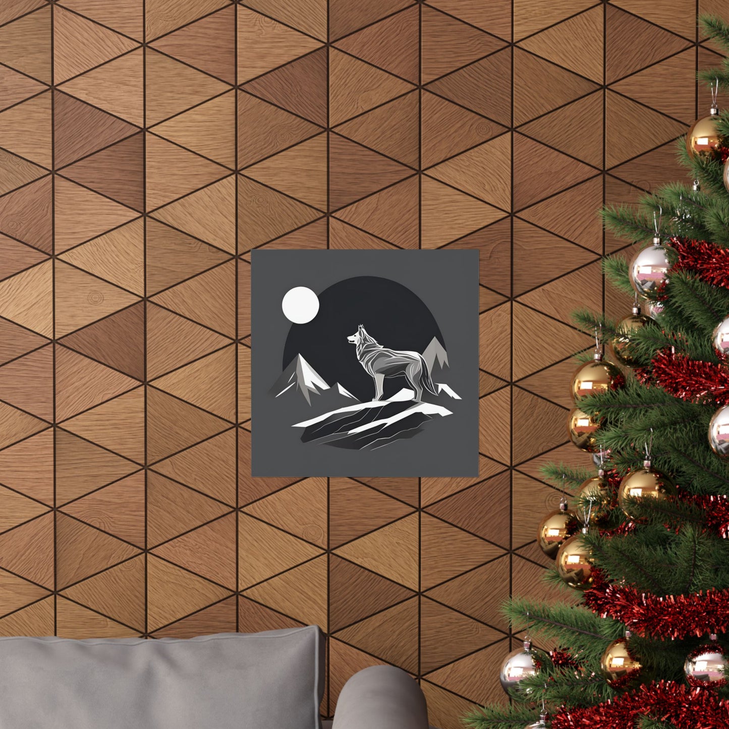 Lone Collection Wolf 11 Matte Square Posters