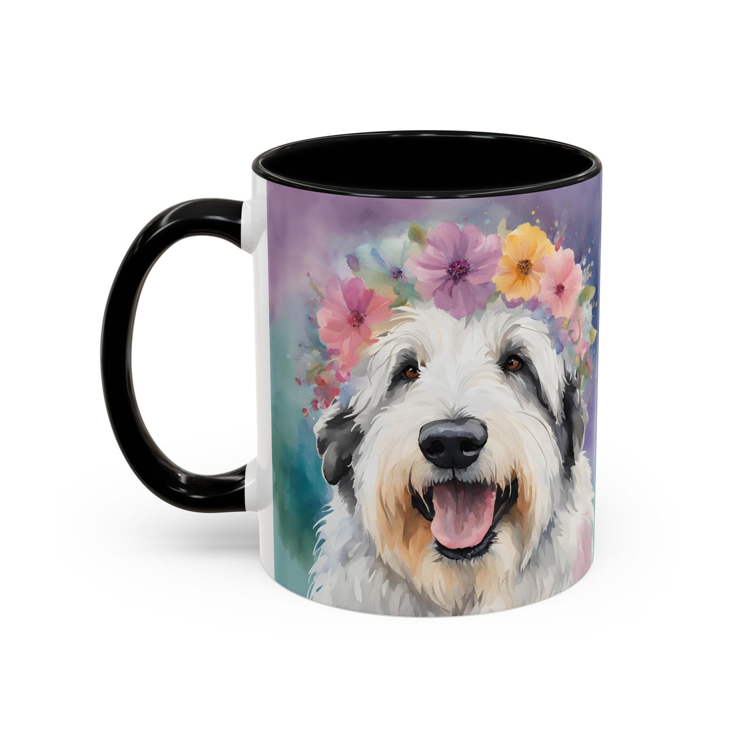 Bearded Collie 04 Accent Coffee Mug - Dog Lover Gift