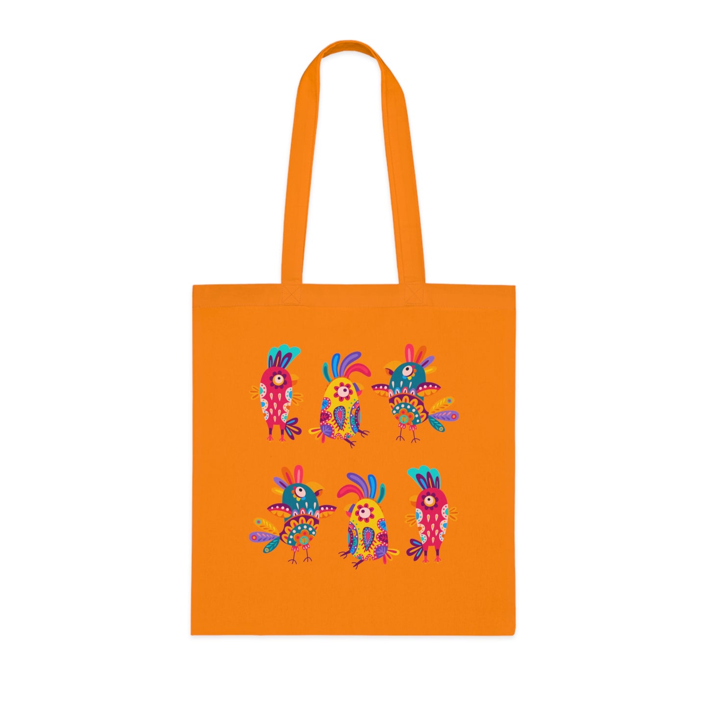 Funky birds 11 Cotton Tote