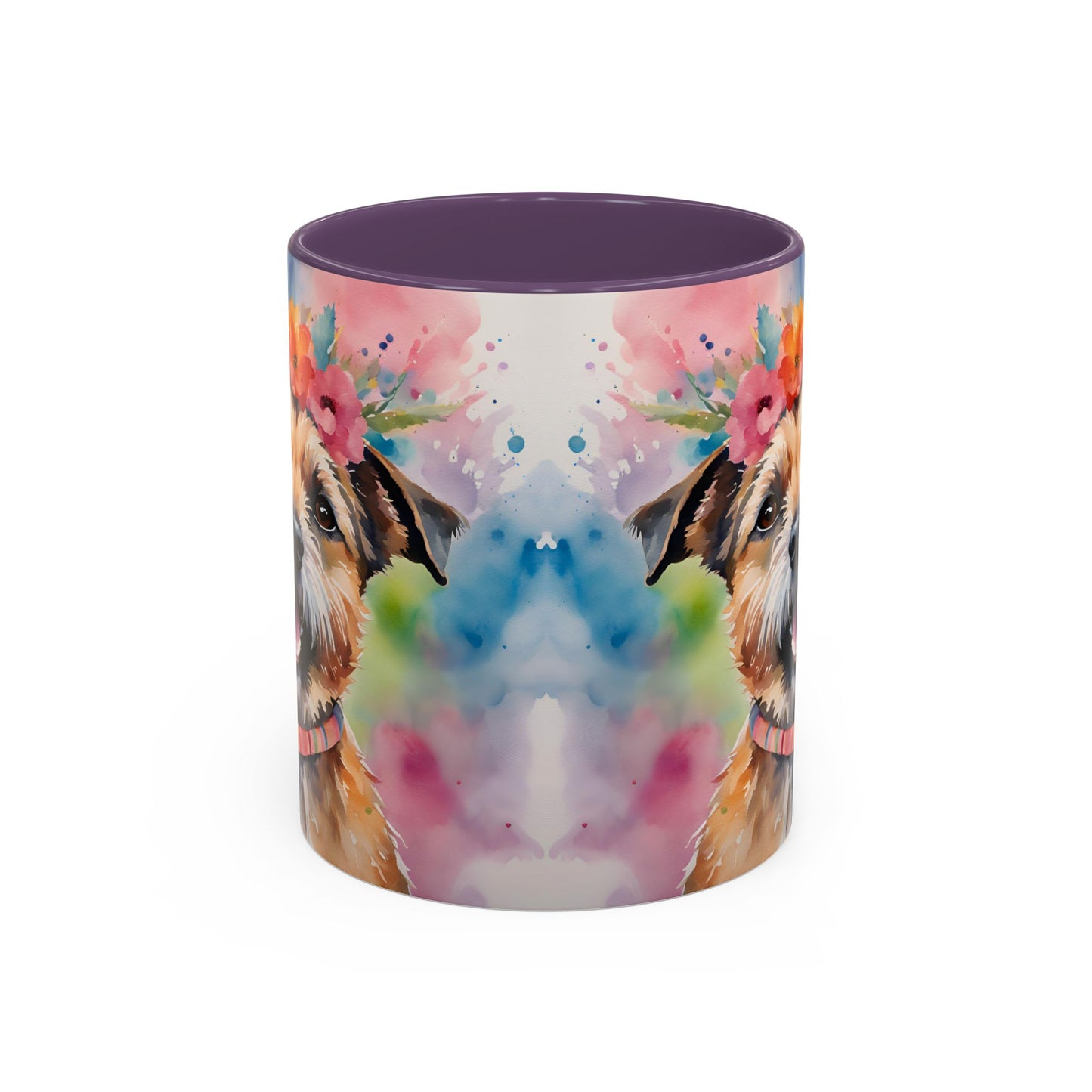 Border Terrier 04 Accent Coffee Mug - Dog Lover Gift