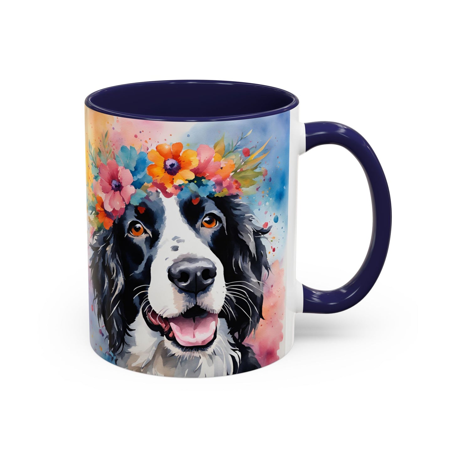 Springer Spaniel 02 Accent Coffee Mug - Dog Lover Gift
