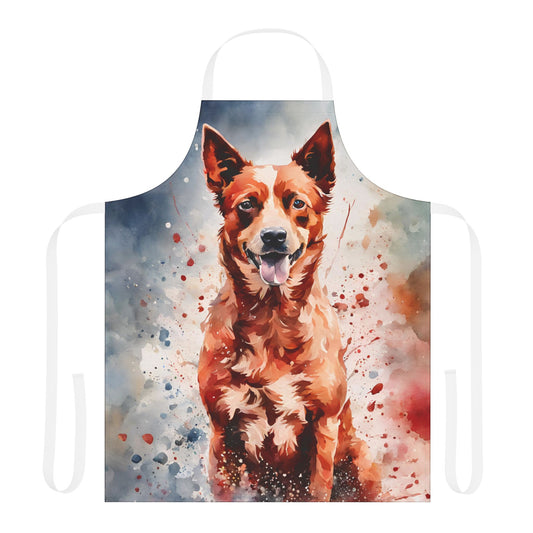 Australian Red Heeler Adult Apron (AOP)