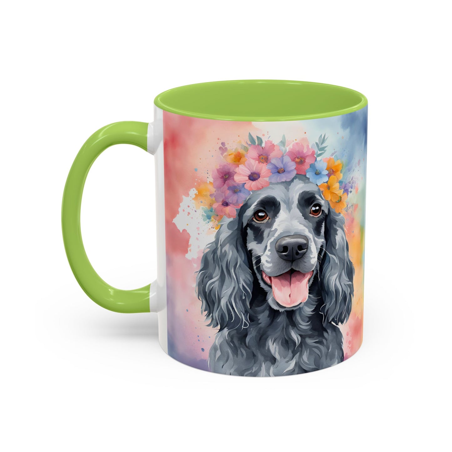Blue Roan Cocker Spaniel 01 Accent Coffee Mug - Dog Lover Gift