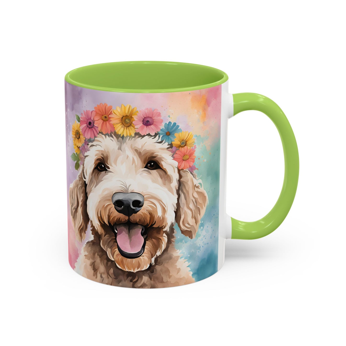 Labradoodle 02 Accent Coffee Mug - Dog Lover Gift