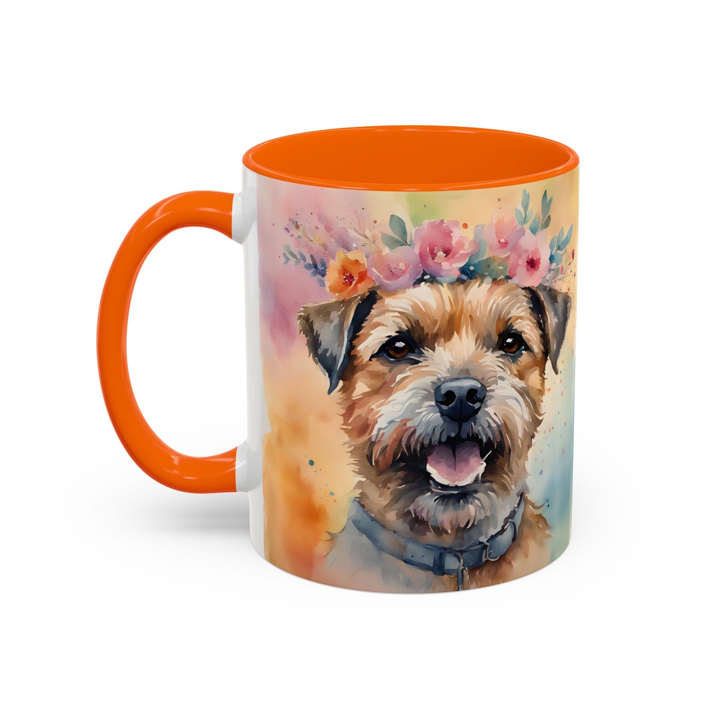 Border Terrier 01 Accent Coffee Mug - Dog Lover Gift
