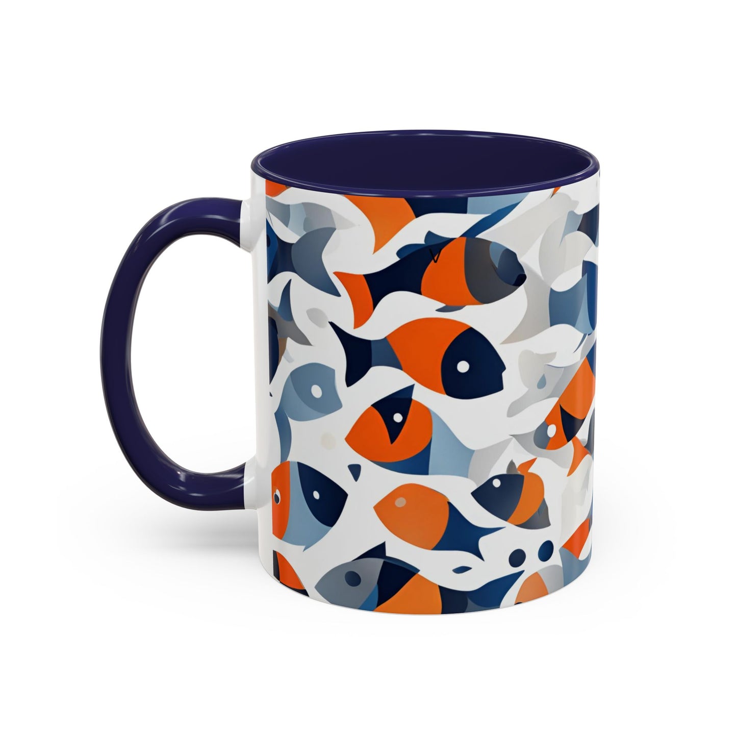 Orange Fish 04 Accent Coffee Mug (11oz)