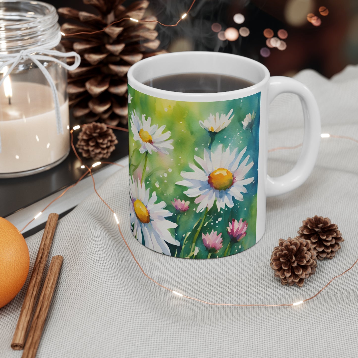 Daisies 01 Mug - Nature's Beauty Collection