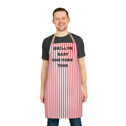 Grill Me Baby One More Time Apron, Cooking Pun