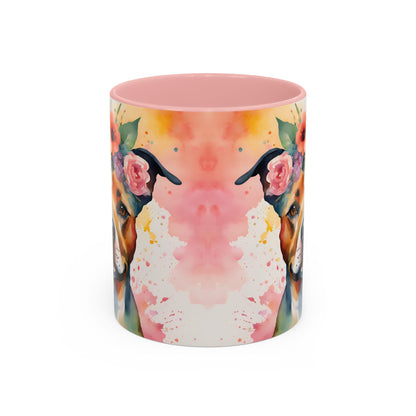 Staffordshire Bull Terrier 03 Accent Coffee Mug - Dog Lover Gift