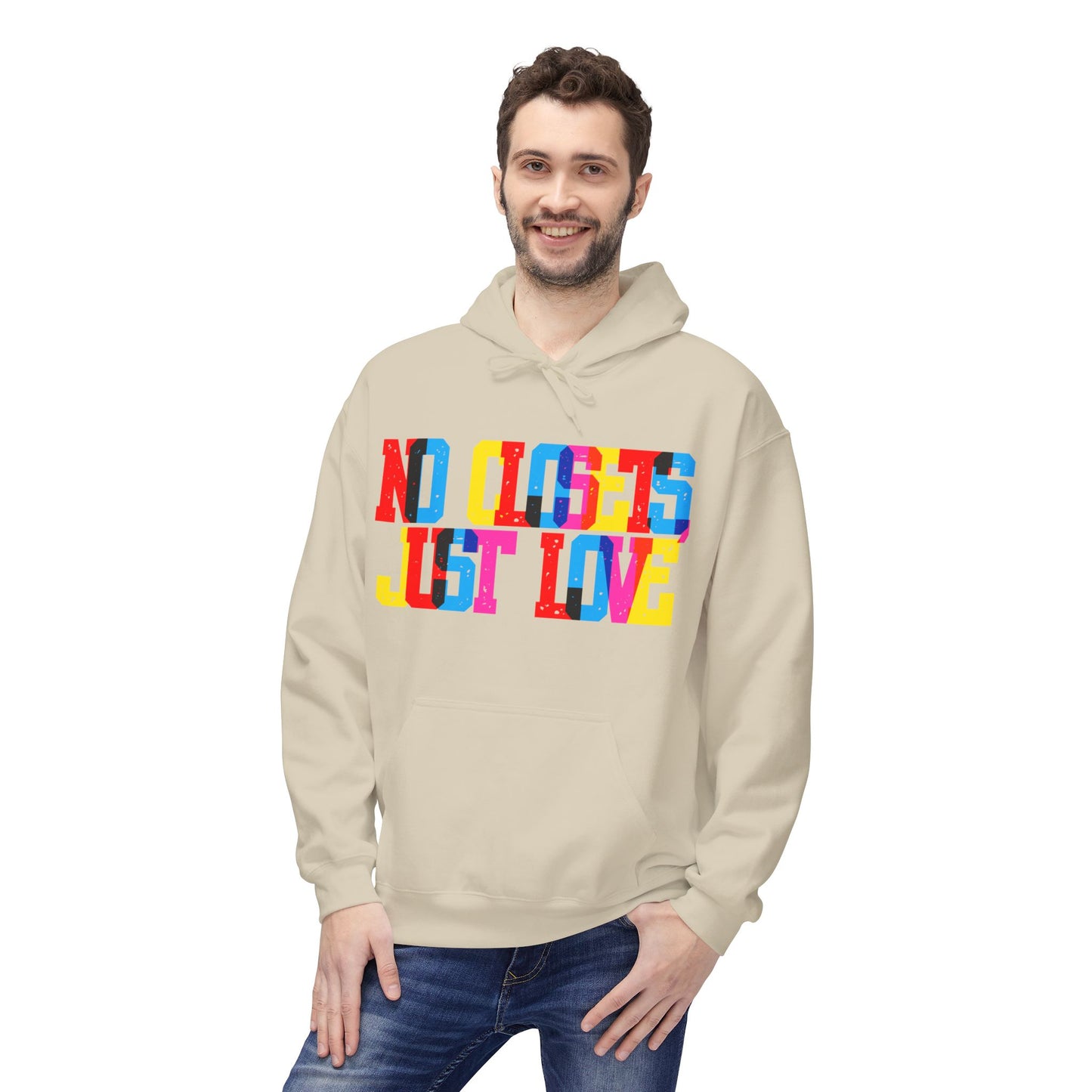 No Closets Just Love Unisex Valentines Hoodie
