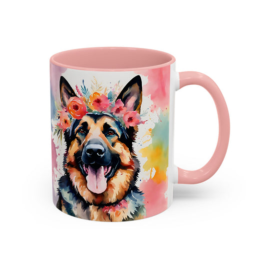 German Shepherd 04 Accent Coffee Mug - Dog Lover Gift
