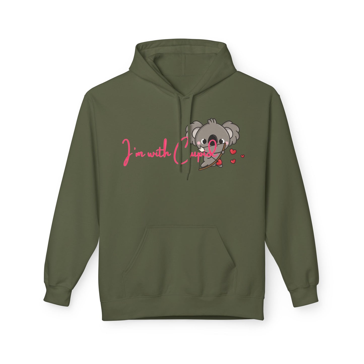 I’m With Cupid Unisex Valentines Hoodie