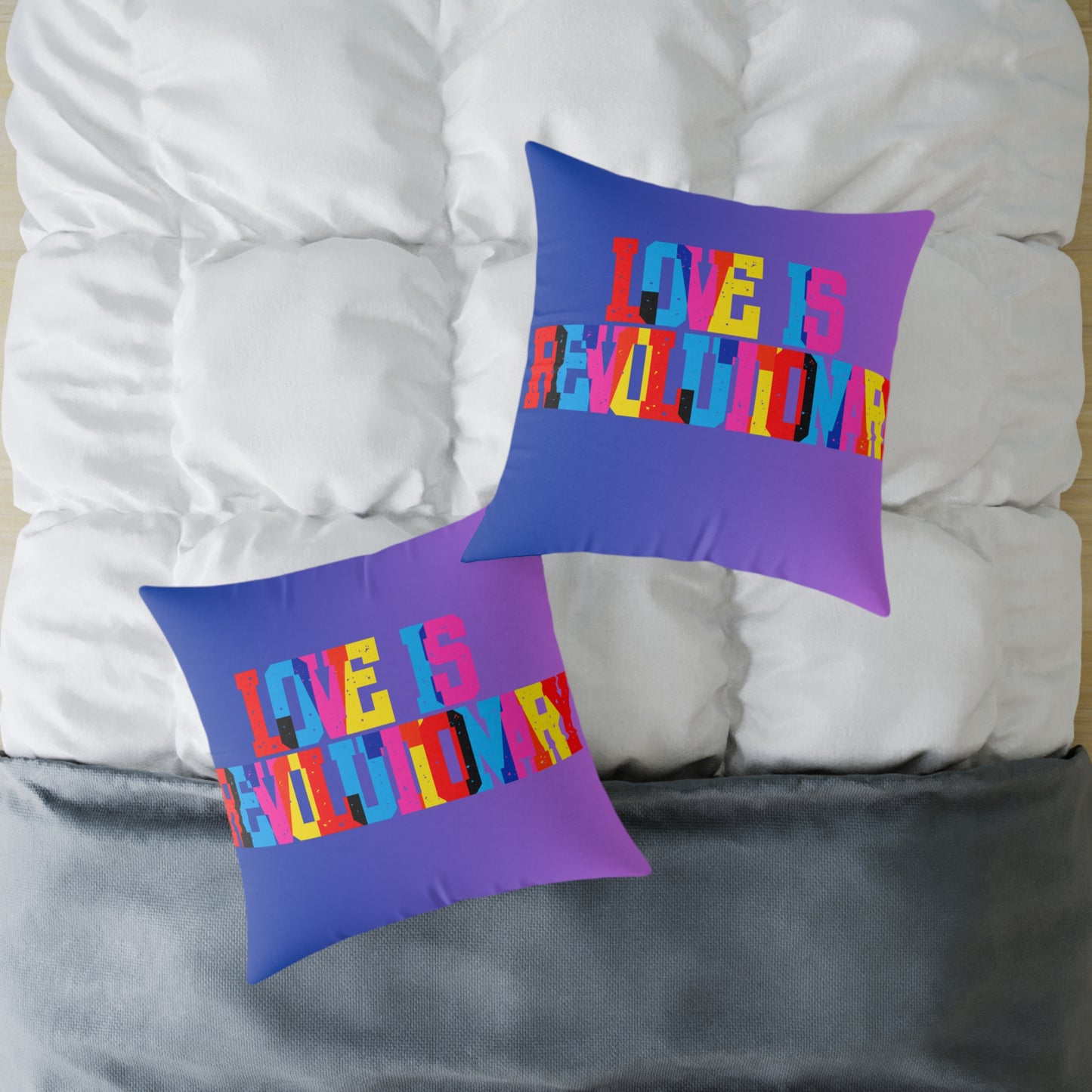 Love Is Revolutionary Poly Pillow
