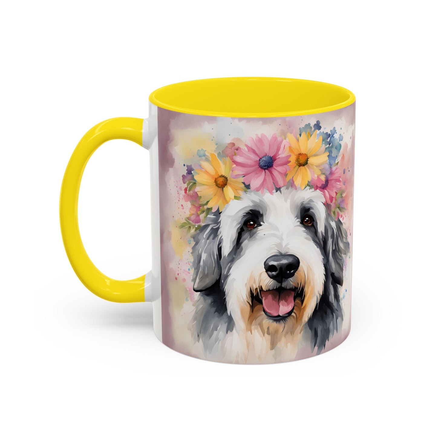 Bearded Collie 01 Accent Coffee Mug - Dog Lover Gift