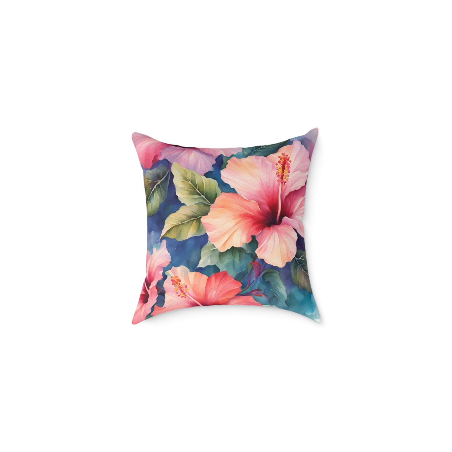 Hibiscus 02 Poly Pillow - Natures Beauty Design