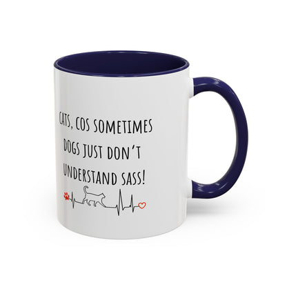 Cats V Dogs 02 Accent Coffee Mug (11oz)
