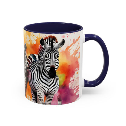Multicoloured Zebra 1 Accent Mug 11oz