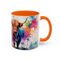 Multicoloured Highland Cow 2 Accent Mug 11oz