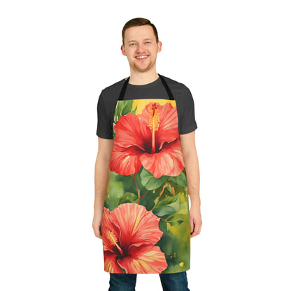 Hibiscus 01 Apron 5-Color Straps