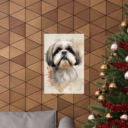 Dogs Shih Tzu 03 Matte Vertical Poster