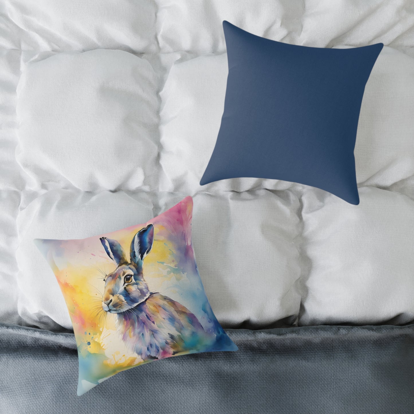 Hare 03 Poly Pillow - Natures Beauty Design