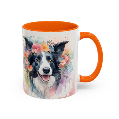 Border Collie 01 Accent Coffee Mug - Dog Lover Gift