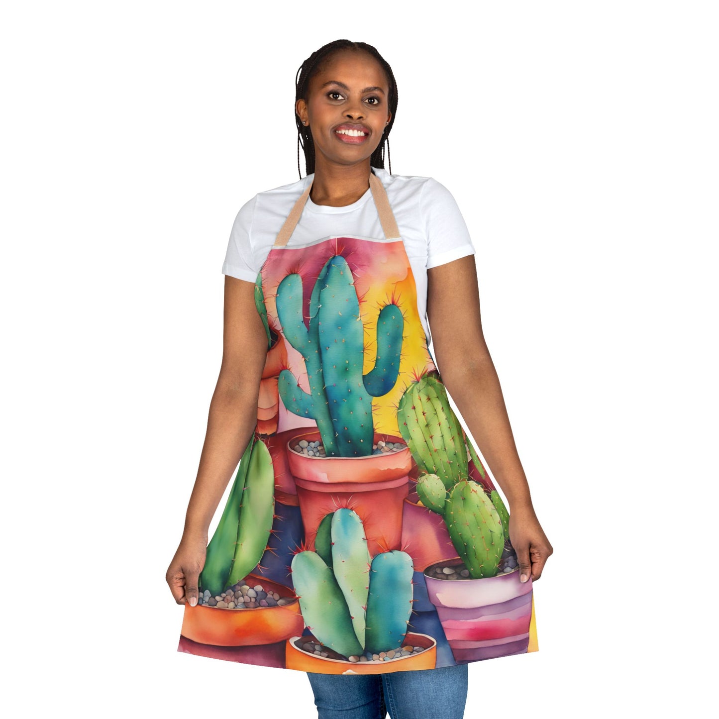 Multi Cacti 2 Adult Apron (AOP)