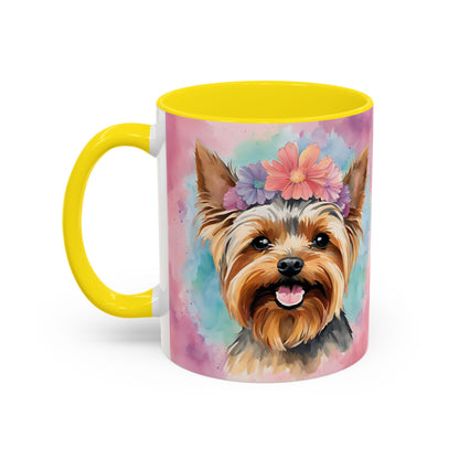 Yorkshire Terrier 02 Accent Coffee Mug - Dog Lover Gift