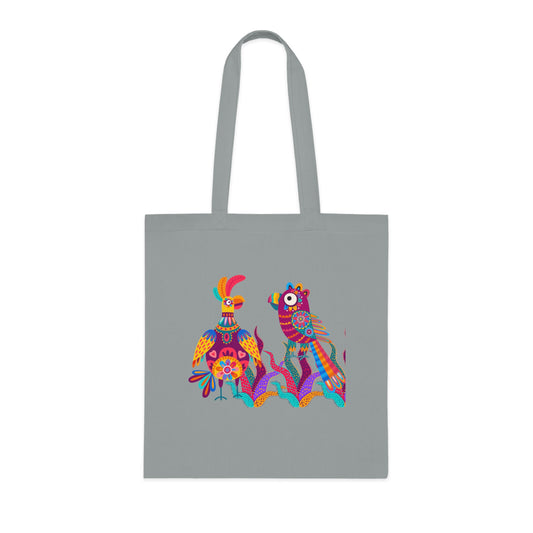 Funky birds 01 Cotton Tote