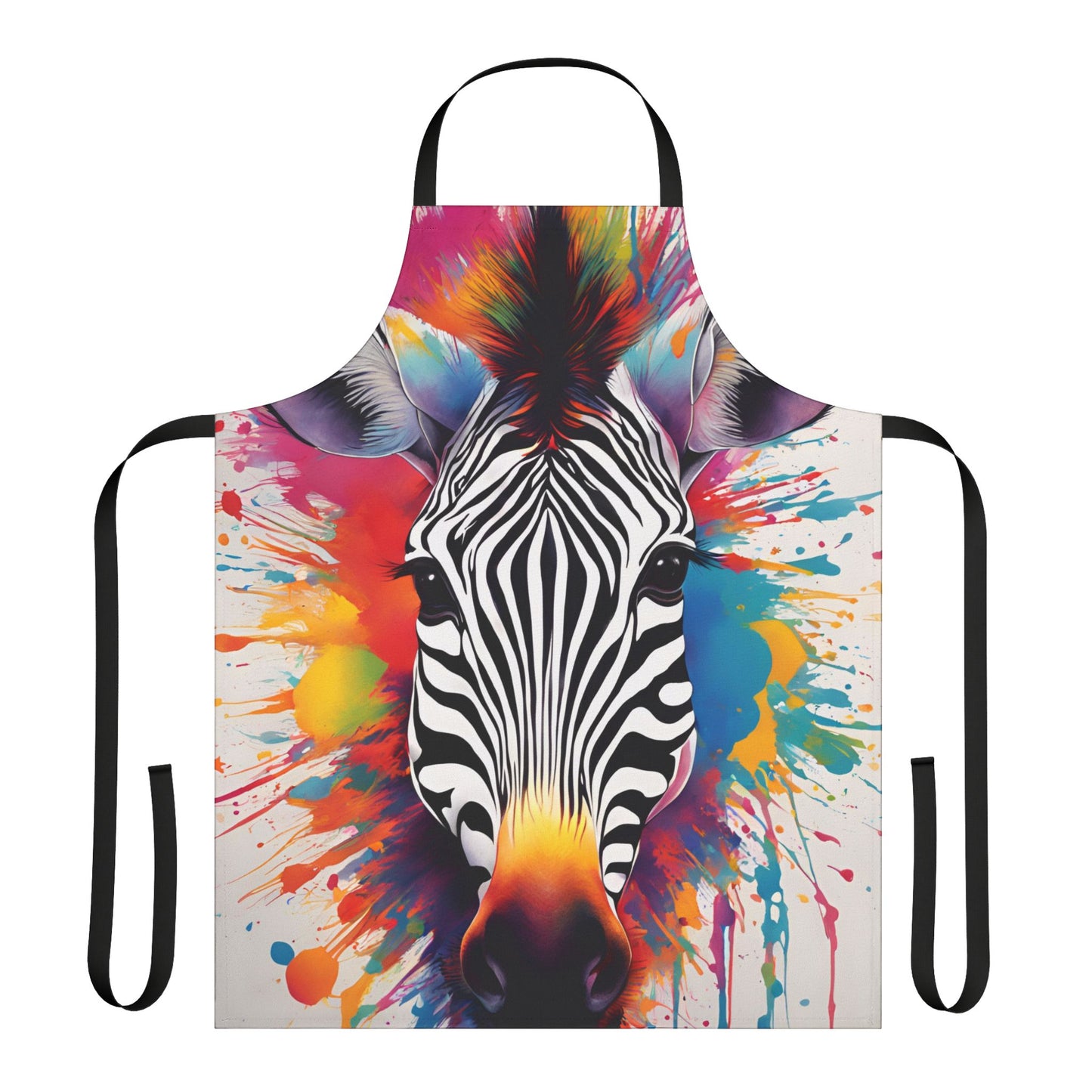 Multi zebra Adult Apron (AOP)