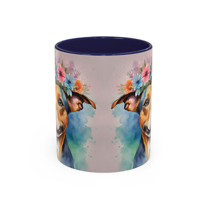 Staffordshire Bull Terrier 02 Accent Coffee Mug - Dog Lover Gift