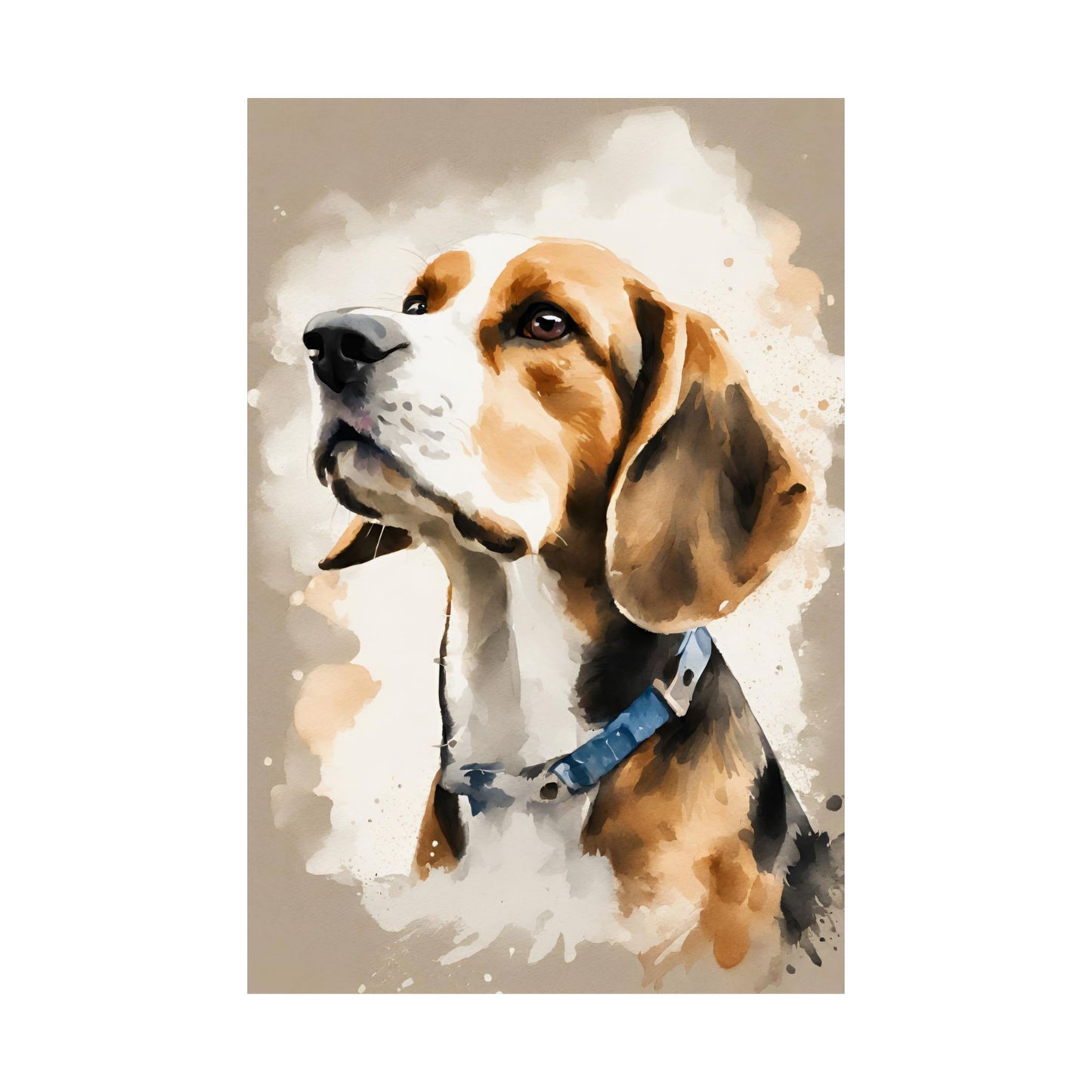 Dogs Beagle 03 Matte Vertical Poster