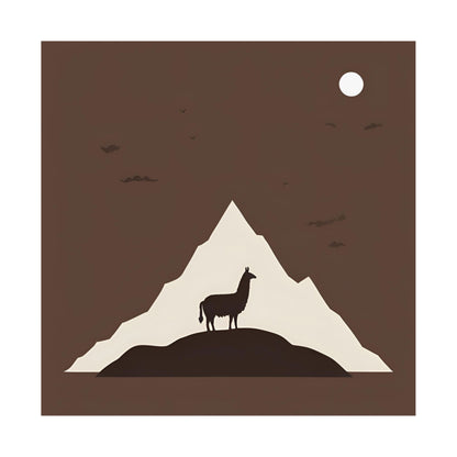 Lone Collection Llama 1 Matte Square Posters