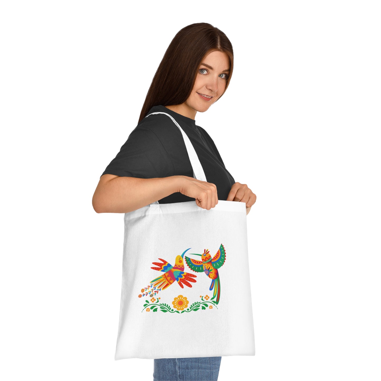 Funky birds 02 Cotton Tote
