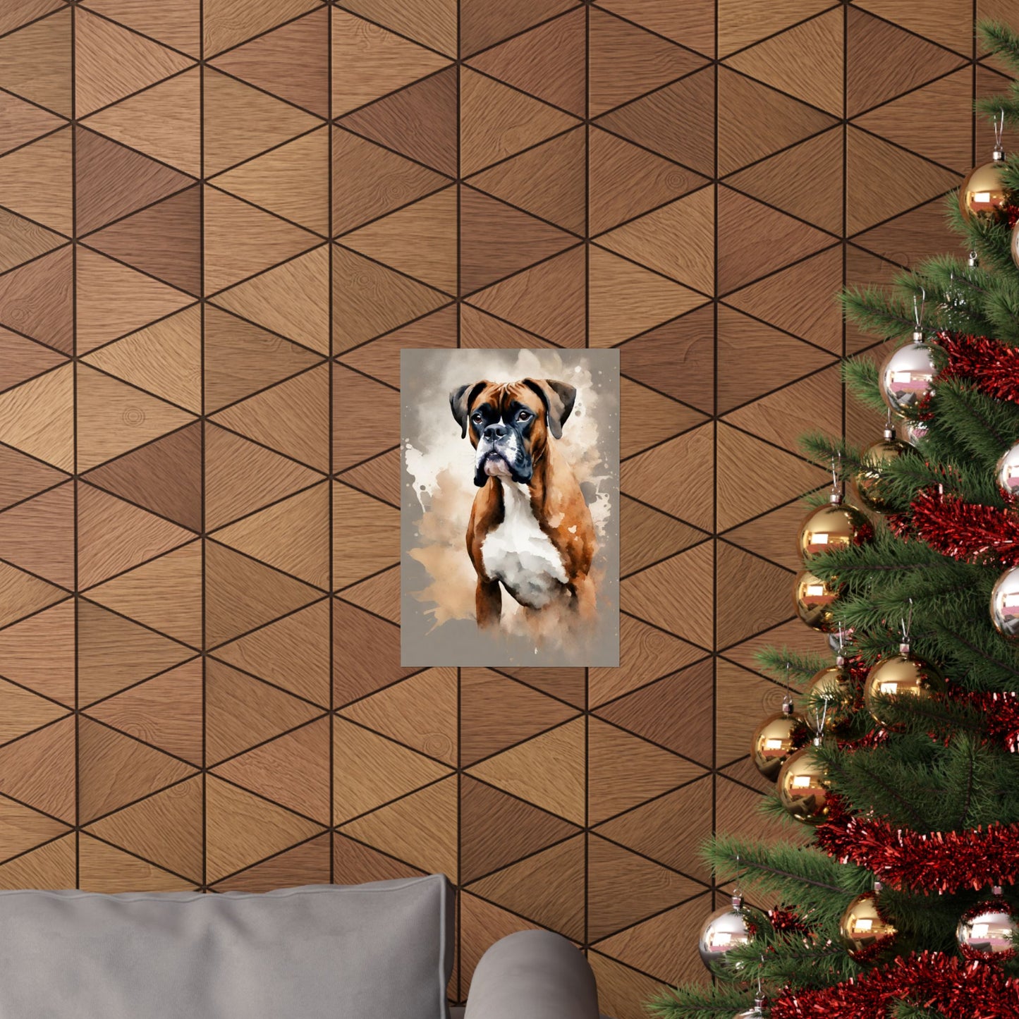 Dogs Boxer 01 Matte Vertical Poster