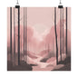 Lonely Forest Pink 14 Matte Square Posters
