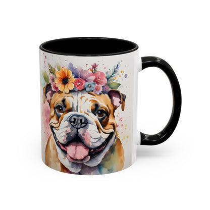 British Bulldog 03 Accent Coffee Mug - Dog Lover Gift