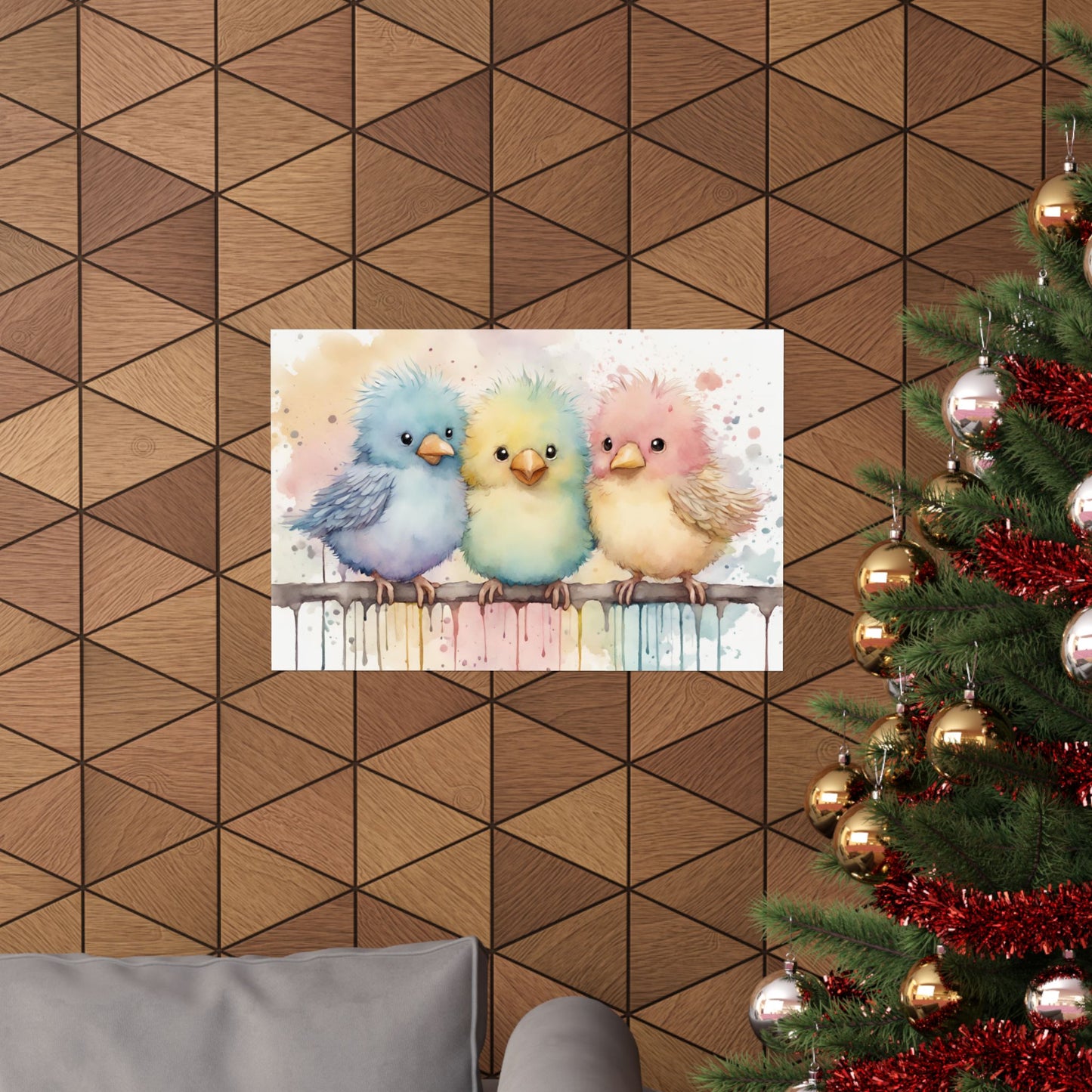 Nursery Birdies 1 Matte Horizontal Posters