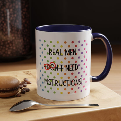 Real Men Accent Coffee Mug (11oz)