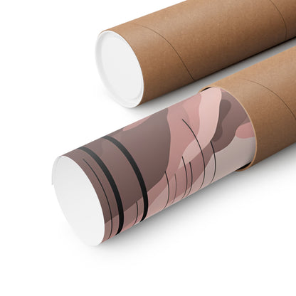 Lonely Forest Pink 3 Matte Square Posters