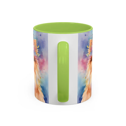 Pomeranian 04 Accent Coffee Mug - Dog Lover Gift