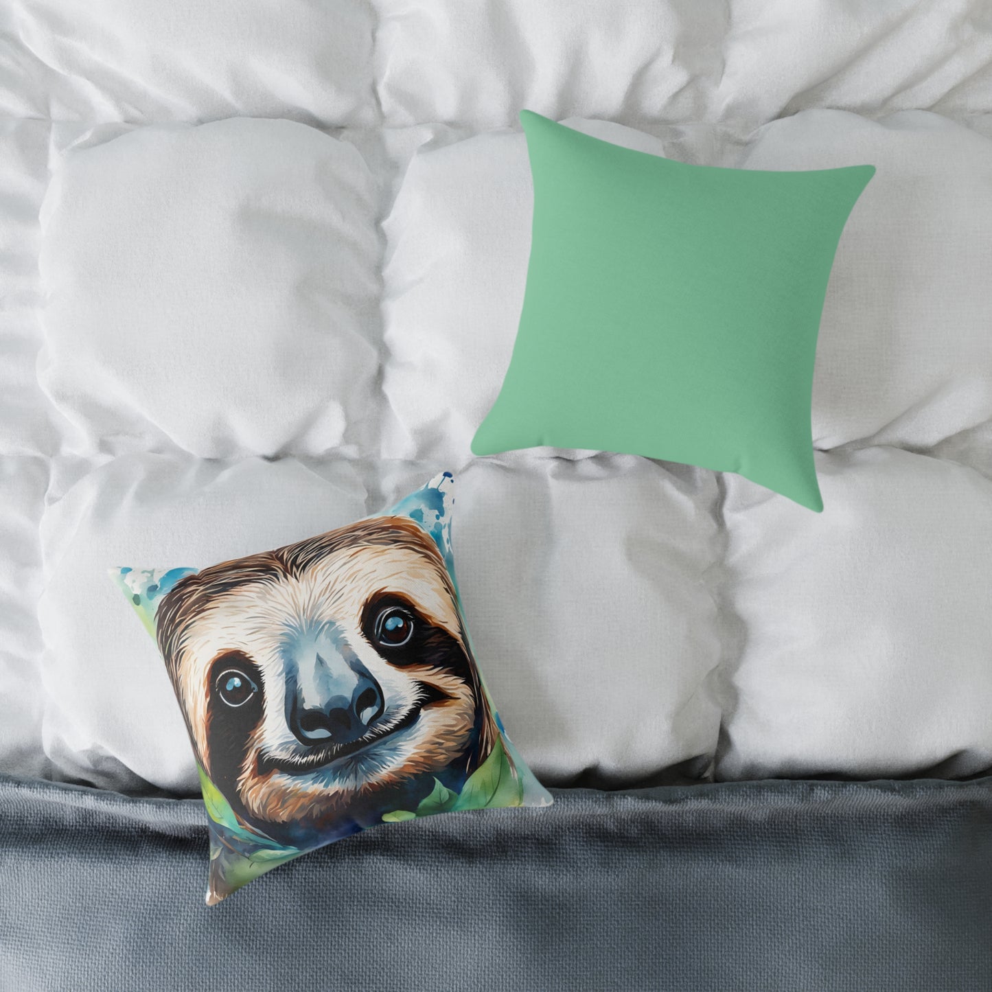 Sloth 01 Poly Pillow - Natures Beauty Design