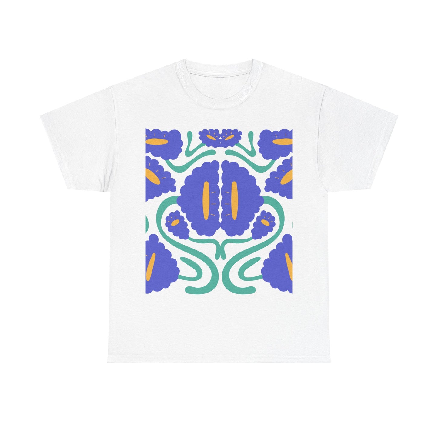 More Abstract Flowers 3 Unisex Heavy Cotton Tee