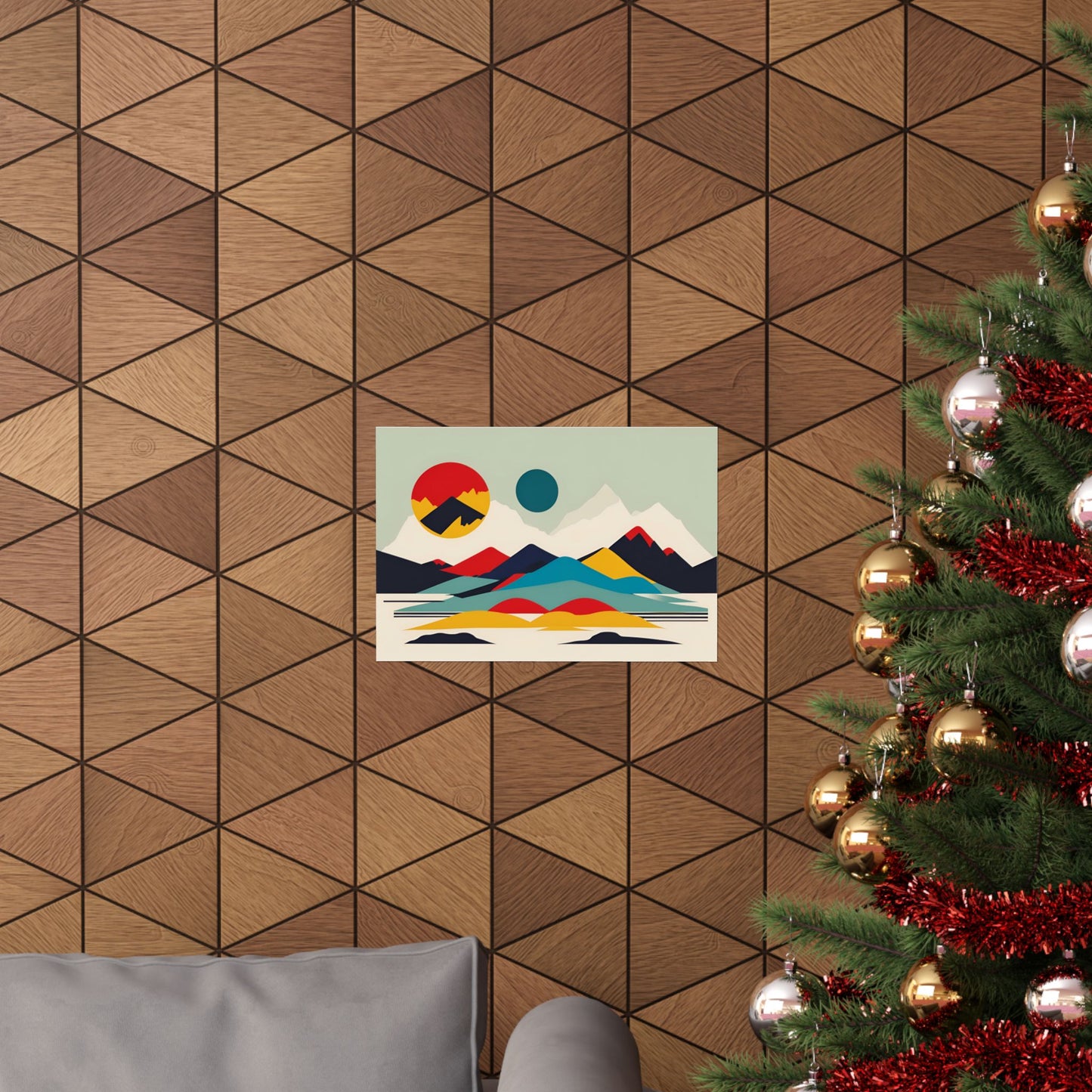 Retro Alpine 2 Matte Horizontal Posters