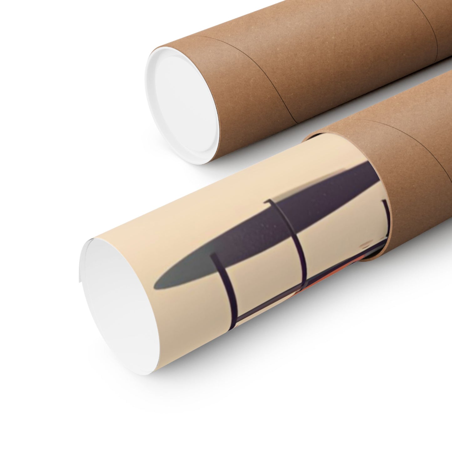 Retro beach 3 Matte Horizontal Posters